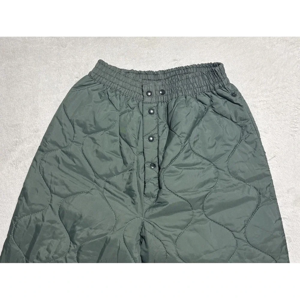 USAF CWU-9/P Flyers Liner Trousers Men's Medium Green Quilted Military Pants VTG